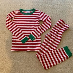 Hanna Andersson striped Christmas pajamas
